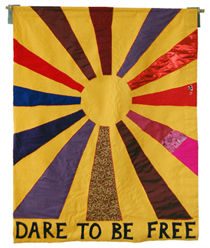 Dare to be Free banner by Rina Goldfield