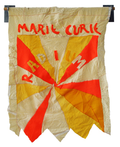 Marie Curie banner by Susan Little