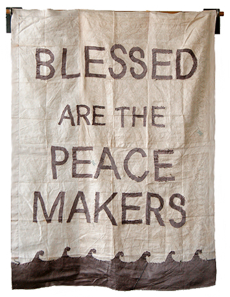 Peacemakers banner by Rina Goldfield