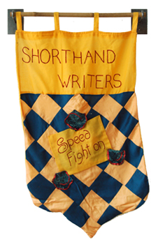 Shorthand Writers Guild banner by Feliz Solomon