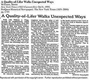 A Quality-of-Lifer Walks Unexpected Ways article